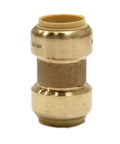 Pack Of 10 3/4 Inch Push Fit Straight Couplings For Pex CPVC Copper Fittings With Disconnect Clip Quick Install Lead Free DZR Brass