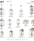 Transitional Three Light Outdoor Wall Lantern From Nyack Collection In Brushed Nickel Finish For Classic Curb Appeal display