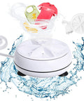Portable Mini Washing Machine With Ultrasonic Turbine Technology For Travel On The Go Home Campus And Small Spaces Clean Socks