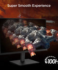 22 Inch Gaming Monitor With 1080p Full HD, 100Hz Refresh, VA Panel, displaying a spaceship game scene