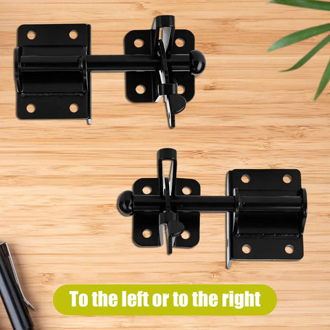 Self Locking Gate Latch For Wooden Fences With Mounting Screws, Easy Install Gravity Action Latch, Strike Plate And Hardware Included For Quick No Fuss Secure Gate Closure on wood