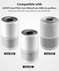 Three air purifiers compatible with Pet Allergy Relief 3 In 1 H13 True HEPA Filter Replacement For Levoit Core 300 Series