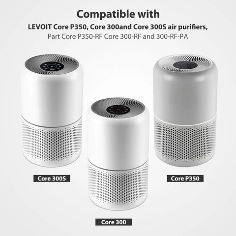 Three air purifiers compatible with Pet Allergy Relief 3 In 1 H13 True HEPA Filter Replacement For Levoit Core 300 Series