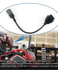 6 Pin To 16 Pin CAN OBD2 OBDII Diagnostic Adapter Cable For Can Am Moto ATV UTV And Motorcycle next to motorcycle ECU