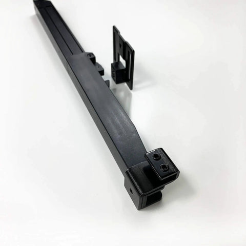 Front view of No Drill Soft Close Mechanism For Sliding Barn Door Hardware Hole Free Spring Damper Easy Install In Minutes Quiet Buffer