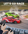 Crazy Fast 1 To 20 Scale RC Drift Car With LED Lights 4WD Remote Control Vehicle 2.4 GHz Radio 20 Km H Top Speed Racing And Drifting Tires Dual Batteries Gift For Adults Kids racing on track