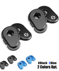 Aluminum Indicator Light Converter And Blinker Adapter For Yamaha Tenere 700 World Raid 2022 2024 And Tenere 700 XTZ700 2019 2024 CNC Machined Black Anodized 6061 Aluminum Beefed Up Lightweight Durable Front Indicator Hole 10mm Compatible, black pair