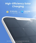 Close-up of solar panel attachment for 4K Solar Wireless Outdoor Security System With Color Night Vision 360 Degree Pan Tilt Auto