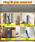 15-Foot Build-Your-Own Creative Race Track Set for Kids attached to glass, tiles, refrigerator, and mirror surfaces