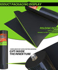 Product packaging display of Heavy Duty 3x50ft Weed Barrier Landscape Fabric 3.2oz Geotextile Ground Cover Mat For Landscaping Garden.