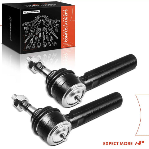 5.52 Inch Front Outer Tie Rod End For Chevy And GMC Trucks And SUVs Tahoe Suburban Silverado Yukon Sierra Escalade Cadillac Beefy Aftermarket Replacement Part, black metal