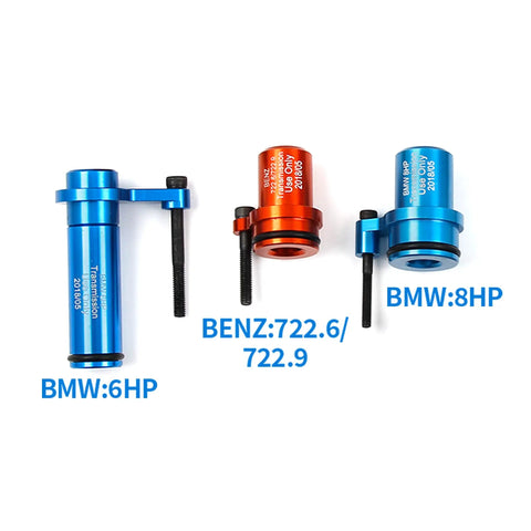 Ktprot Transmission Fluid Drain And Flush Kit For Mercedes Benz 722 6 722 9 Sl600 C230 And BMW 525i 530i 330i Complete Set For Quick Car Maintenance, three aluminum adapters