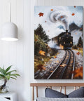 Train Steam Locomotive Posters Set Wall Art Canvas Prints For Living Room And Bedroom Decor Framed Or Unframed 16 By 24 Inches 40 By 60 Centimeters Triptych Collection Railfans Will Dig This.