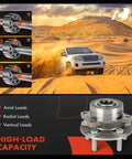 Two Front Wheel Bearing And Hub Assemblies For Ford Explorer 2020-2023 And Lincoln Aviator 2020-2022 RWD, 5-Lug Compatible