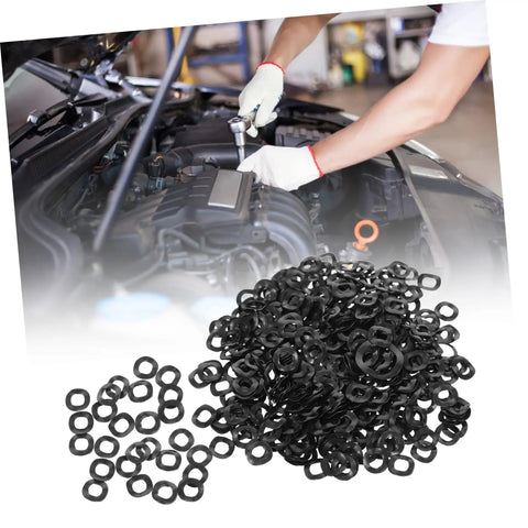 500 Piece Spring Wave Washer Kit Compression Metal Washers For Screws And Bolts Assorted Sizes Heavy Duty Wave Springs For Thrust Loading Durable High Precision Washers For Mechanical Assemblies on car engine parts