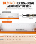 Hefty Duty Shelf Pin Jig Kit 18 9 Inch Acrylic Drill Guide showing alignment design for efficient cabinet installation.