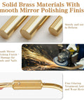Solid Brass Key Rings Bulk Gold Tone Key Chain Organizer With Secure Screw Locking, smooth mirror polishing process