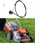 Top Shelf Replacement Throttle Cable For Poulan HD3X And Craftsman AYP Walk Behind Mowers shown with grass mower.