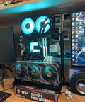 Open Frame Test Bench PC Case With Aluminum Frame Chassis for MicroATX ITX motherboards with vertical overclocking setup