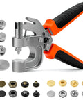 Leather Snap And Fastener Kit With Press Pliers For 15mm Metal Buttons 40 Sets In Four Colors For Fabric Threads Jackets Purses Belts And Bags DIY Craft