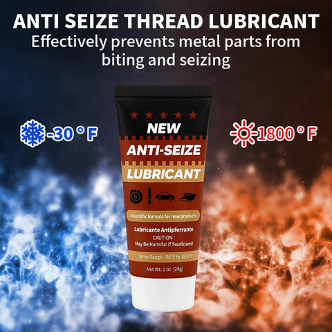 Anti Seize Copper Lubricant For Brake Calipers And Threads High Temp Formula To Prevent Seizing And Noise 1 Oz Tube