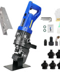 Beefy 1800W Hydraulic Hole Puncher With 10 Ton Punch Power Electric Metal Punch Tool and die set for metal sheets with accessories