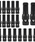 20 Pack Low Voltage Waterproof Landscape Light Cable Connectors For 12 To 20 Gauge Wire arranged front view