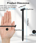 Upgraded Nylon Universal Cable Tie Buckle Self Locking Kit, 3.54-inch heavy-duty black zip tie in hand, product dimension shown.