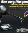 Anti Slip PH2 Impact Driver Bits Set 2 Inch Magnetic S2 Steel With Laser Etched Micro Slip Grip showing magnetic grip on screws