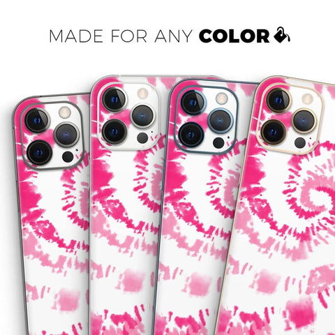 Spiral Tie Dye iPhone 17 Full Body Skin Wrap Kit With Bubble Free Air Release Adhesive Snug Soft Touch Fit No Bulk Protection V6