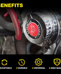Adjustable Carburetor Fuel Pressure Regulator Kit With 0-15 PSI Gauge, Universal Fit For Classic Cars, Motorcycles, Boats, And Other Rides, Includes Fuel Block And 8mm 10mm Adapters For Smooth 1-5 PSI Tuning, installed on engine bay