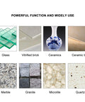Glass, vitrified brick, ceramics, ceramic tile, marble, granite, microlite, quartz materials for various uses.