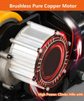 Close-up of brushless pure copper motor in Heavy Duty Electric Pallet Jack Truck With 4400 Lbs Capacity, Fully Powered Forklift.