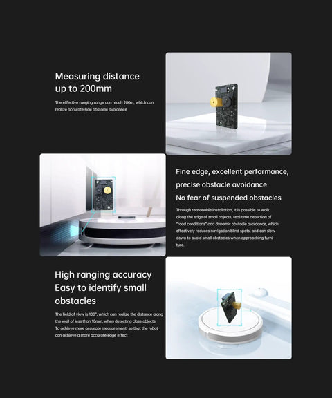 Solid State Lidar Sensor SSL-20L For Indoor And Outdoor Obstacle Avoidance, 24 Hz Scan, 100 Degree Field Of View, 15 To 200 mm Range displayed in tech settings