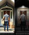 Motion Sensor LED Bulbs With 5500K Daylight No Hassle Auto On Off Lighting For Dusk To Dawn Security Motion Activated 13W 100W Equivalent E26 A19 3 pack on porch