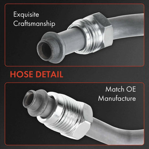 Power Steering Pressure Hose Line Assembly For Chevy Tahoe Suburban 1500 Avalanche 1500 GMC Yukon And Cadillac V8 4.8L 5.3L 6.0L From Pump To Hydraulic Brake Booster