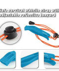 Emergency Whistle Set Four Pack Super Loud Survival Whistles With Lanyards For Outdoor Safety And Hiking 120dB Dual Chamber