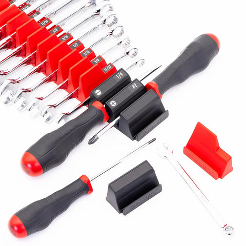 Heavy Duty Modular Wrench Organizer Stand With Grippy Base Holds Up To Twenty Tools Keeps Your Shop Looking Sharp And Ready For The Daily Grind Compact Fit For Metric And Standard Sets Quick Grab Storage Solution