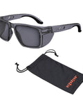 Skullerz Sixten Safety Glasses With Side Shields Anti Fog Anti Scratch ANSI Z87.1 Impact Resistant with microfiber bag