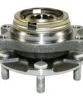 Front Wheel Bearing And Hub Assembly For 2007-2012 Nissan Altima close-up view of forged flange and heat-treated steel construction.