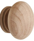 White Wood Mushroom Knob Set For Drawers And Cabinets, Dope Vintage Style Dresser Knobs With DIY Friendly Dual M4 Screws