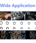 External Retaining Ring And E Clip Set Kit With 2.0 To 12 Millimeter Rings And M5 To M16 E Clips, 420 Piece Carbon Steel Circlip Assortment