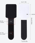 100 Pcs Self Adhesive Hook And Loop Cable Ties For Desk And Home Office Adjustable Cord Organizer dimensions display