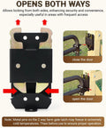 Heavy Duty Two Way Farm Gate Latch With Self Locking Nut And Matte Black Coating for secure locking from both sides.