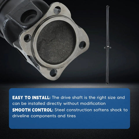 Heavy Duty Rear Driveshaft Assembly For Honda Cr-V 4x4 Awd 1997 2001 close-up view of steel construction and flange detail.