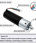 RV In Wall Slide Out Motor Kit 12V DC Heavy Duty With 500 To 1 High Torque Gear Ratio motor details with wires and bolts