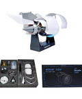 Massive Scale Turbofan Engine Building Kit With Ultra Complex Abundant Parts And Hyper Realistic Assembly displayed with box and components