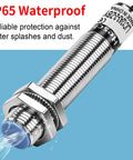 Capacitive Proximity Sensor Shield Type M12 12mm Detector With 2mm Sensing Distance PNP Normally Open 3 Wire