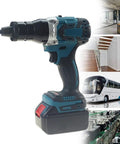 Powerful Cordless Rivet Nut Tool Kit With M3 To M12 Bits For Easy Automatic Installation Featuring Ergonomic Handle For No Cable Hassles And Serious Grip On Any Metal Job, cordless drill grip