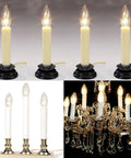 25 Pack Clear Torpedo Tip Candelabra Bulbs 7W 120V Lit Warm White 2700K For Electric Window Candles Chandeliers And Lamps